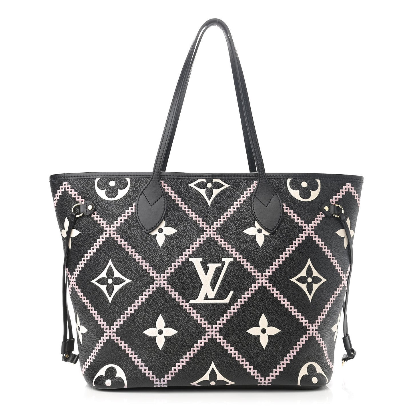 Empreinte Monogram Giant Broderies Neverfull MM Black