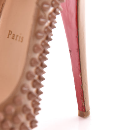 Christian Louboutin Patent Alti Spikes 140 Pumps 38 Nude 22 of 26