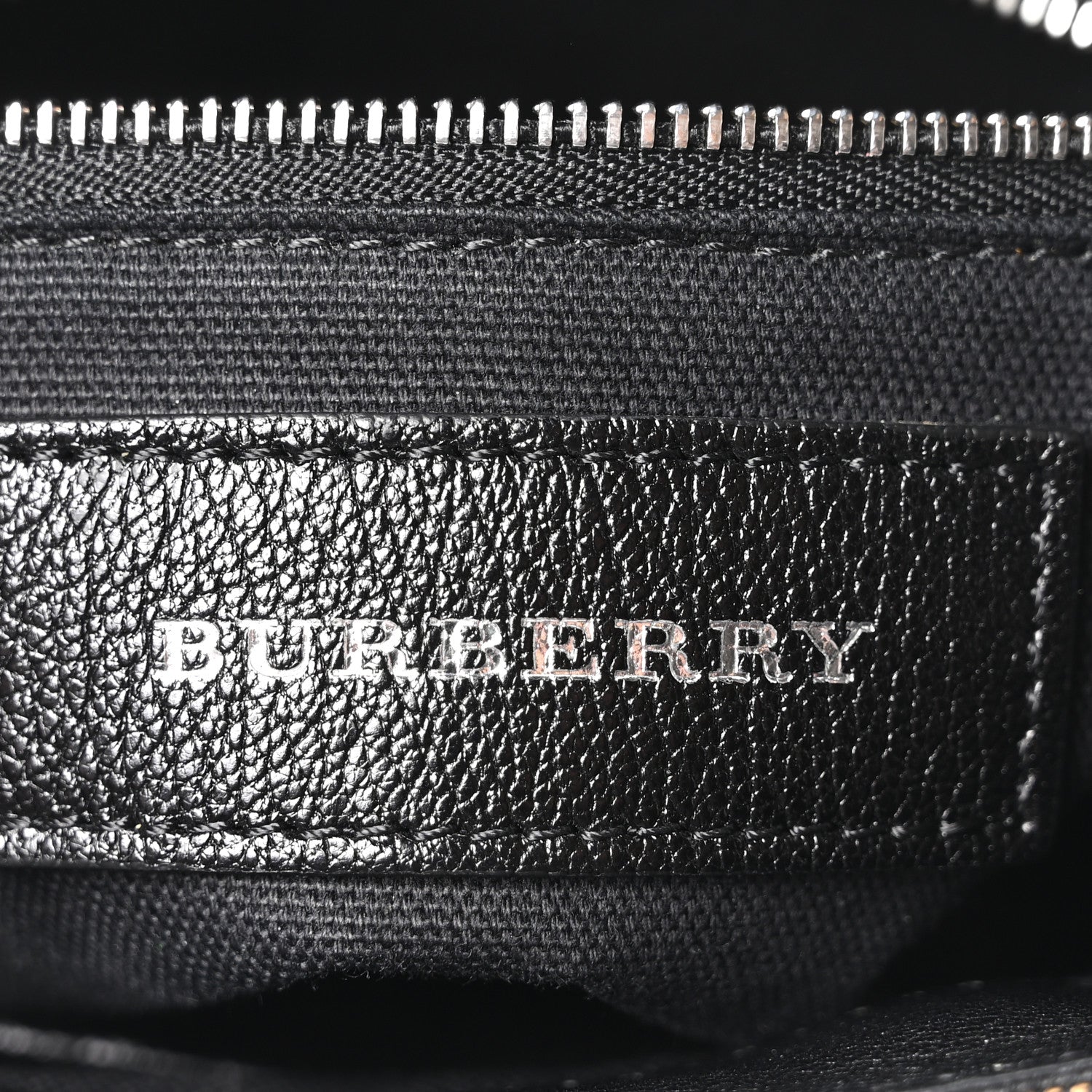 Burberry Goatskin Vintage Check Small Banner Tote Black 6 of 10