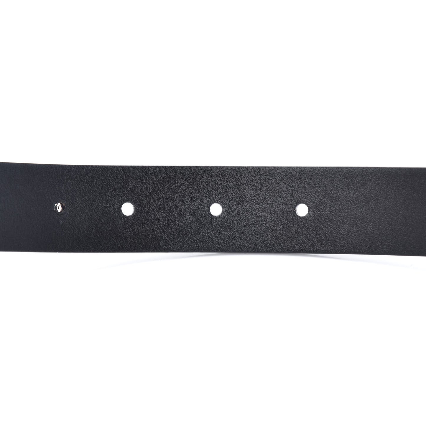 Calfskin CC Chain Logo Belt 90 36 Black