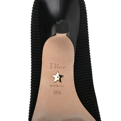 Christian Dior Technical Canvas Ribbon Embroidered J'Adior 65mm Pumps 39.5 Black 6 of 14