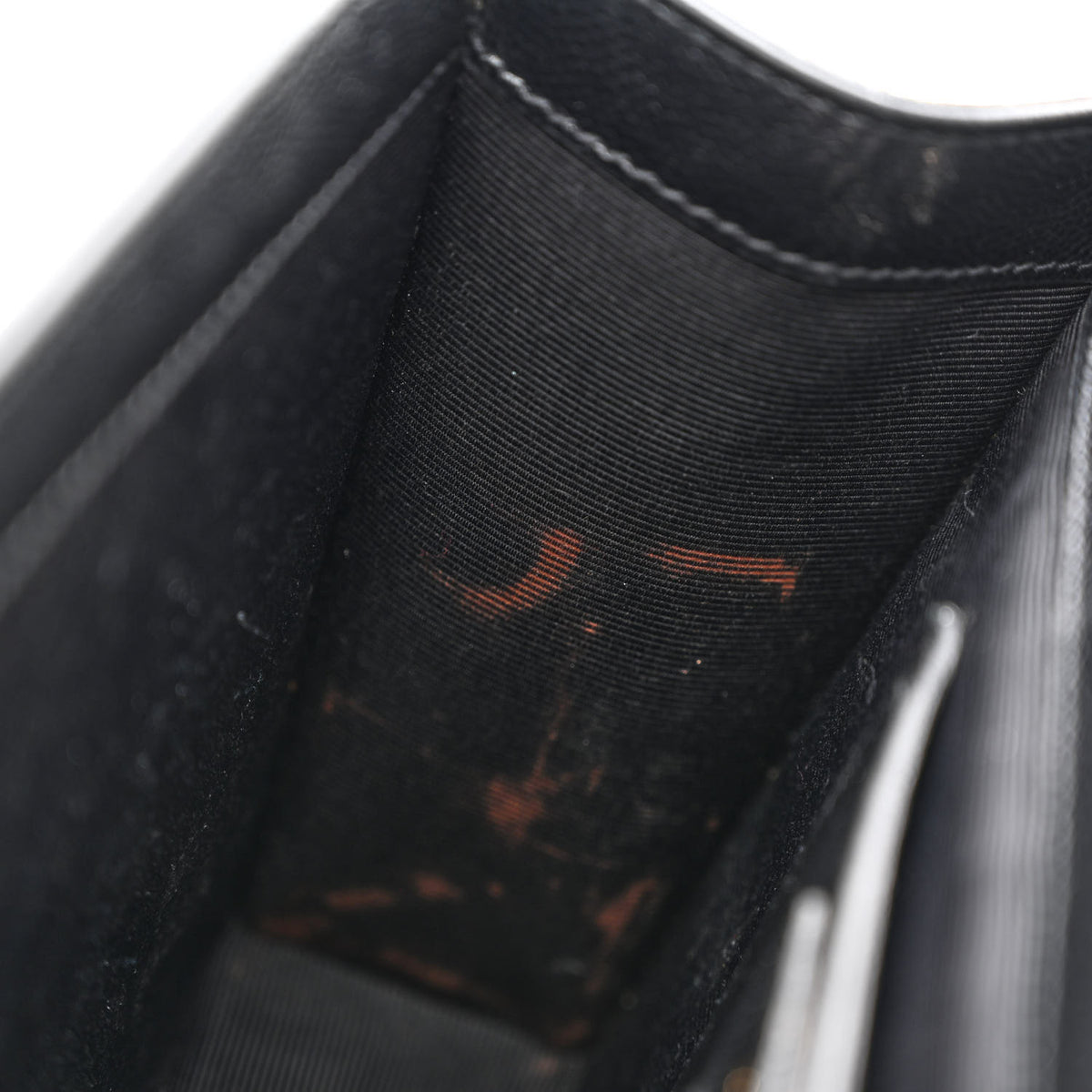 Grain De Poudre Medium Classic Monogram Kate Satchel Black