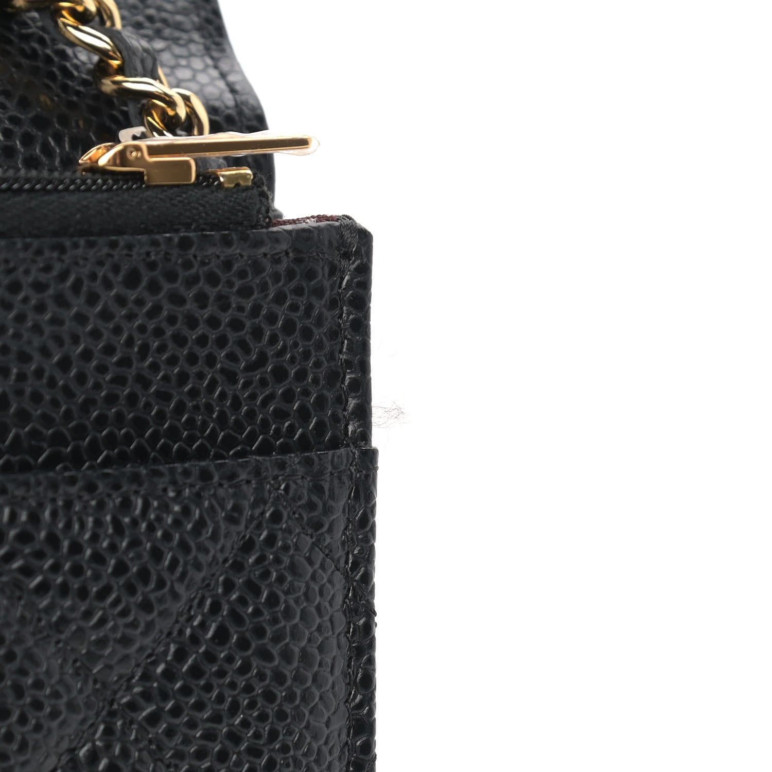 Chanel Caviar Quilted Wallet On Chain WOC Black 11 of 15