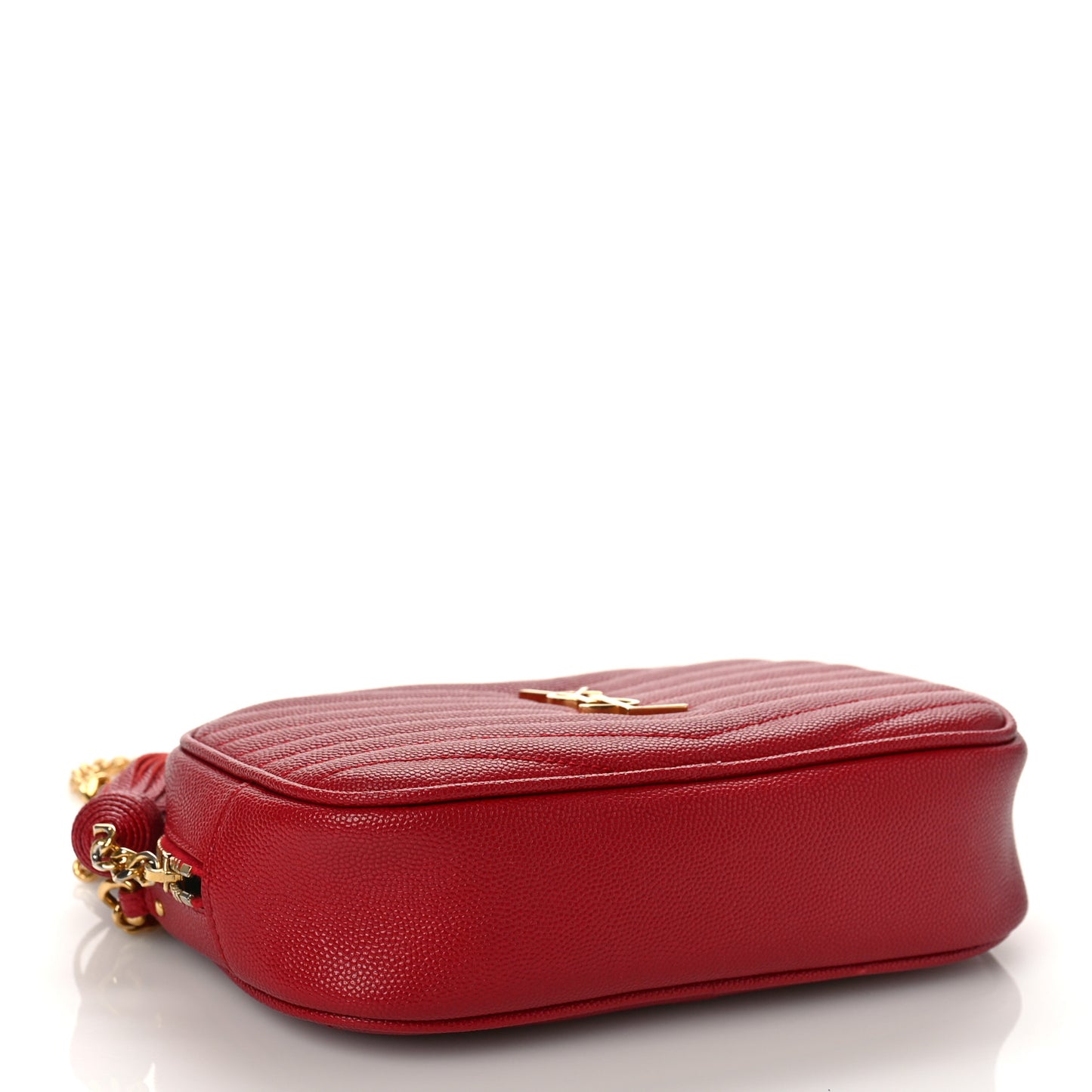 Grain De Poudre Matelasse Monogram Mini Lou Camera Bag Eros Red