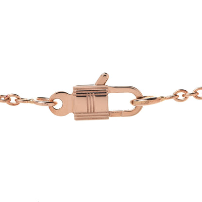 Hermes 18K Rose Gold Diamond Constance Amulettes Pendant Necklace 5 of 7