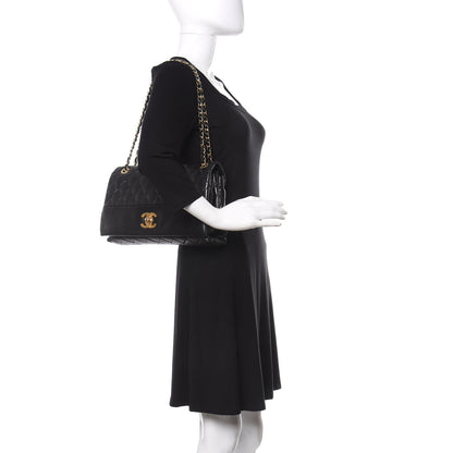 Chanel Calfskin Quilted Jumbo Soft Elegance Flap Black 2 of 16
