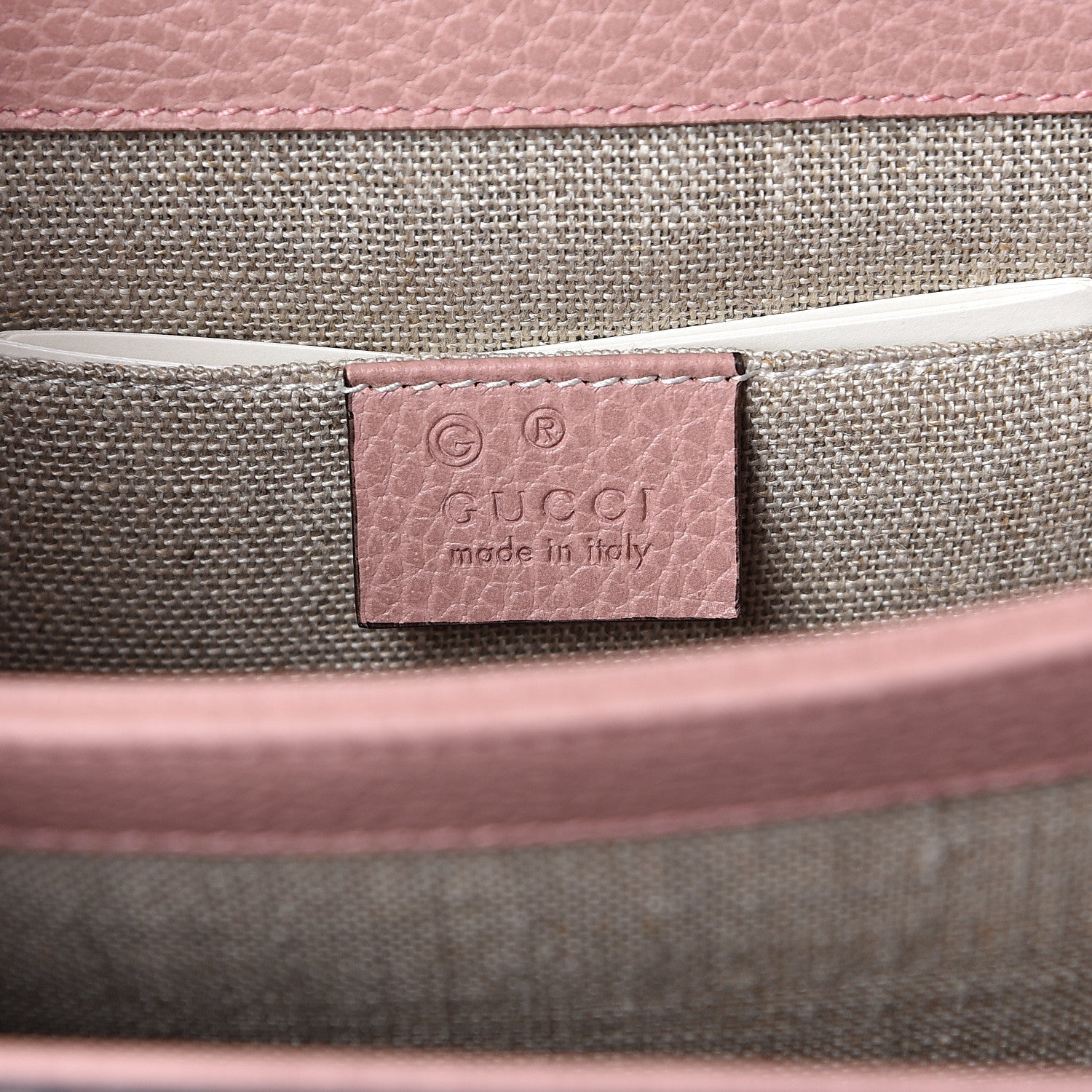 Gucci Dollar Calfskin Small Interlocking G Shoulder Bag Soft Pink 6 of 10