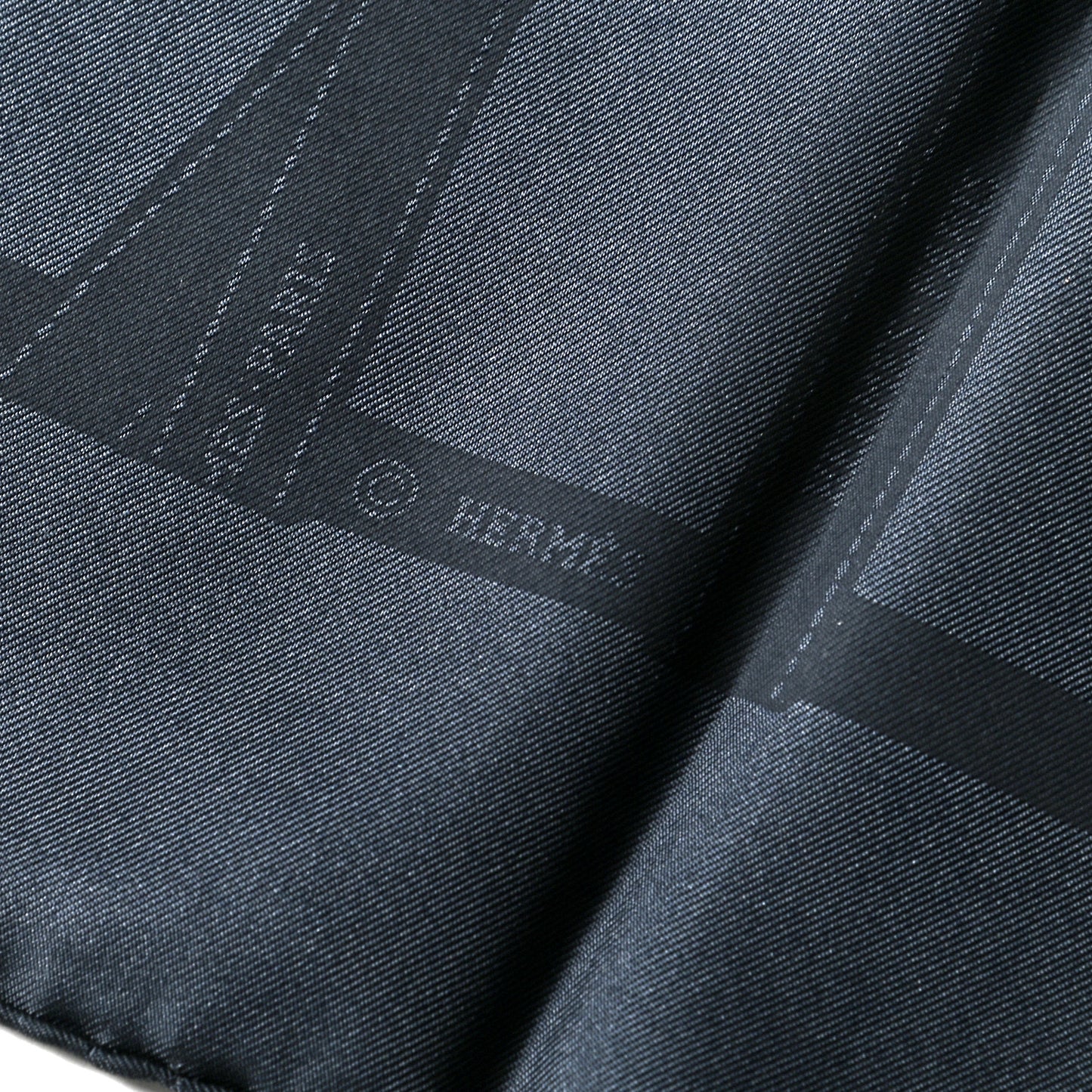 Silk Invisible Bolduc Scarf 90 Encre