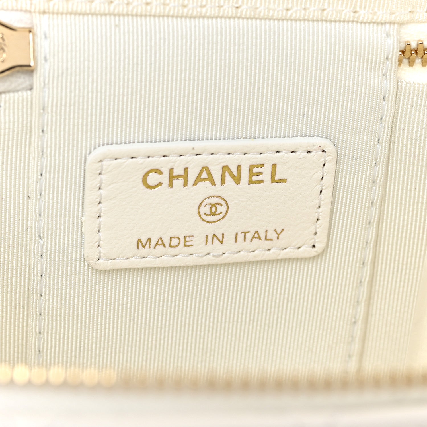 Chanel Lambskin Quilted My Chanel Lady Vanity Case With Chain White 6 of 13
