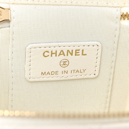 Chanel Lambskin Quilted My Chanel Lady Vanity Case With Chain White 6 of 13