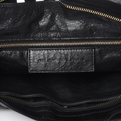 Balenciaga Agneau Classic Hardware Perforated Dot City Black 6 of 17