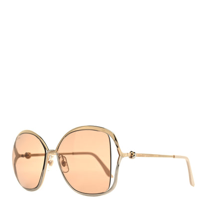 Cartier Metal Trinity Sunglasses CT0225S Brown Gold Silver 1 of 9