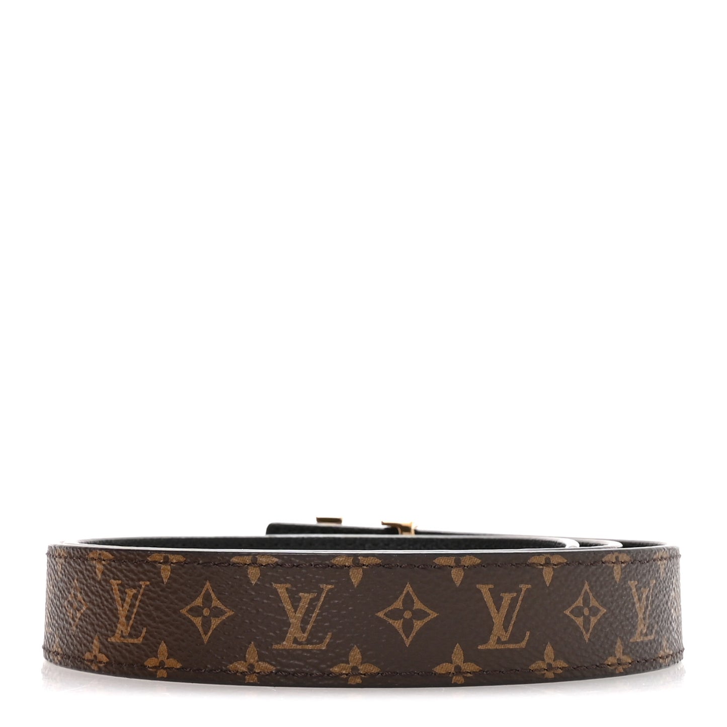 Calfskin Monogram 25mm LV Iconic Reversible Belt 85 34 Black