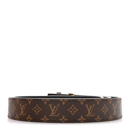 Louis Vuitton Calfskin Monogram 25mm LV Iconic Reversible Belt 85 34 Black 2 of 7