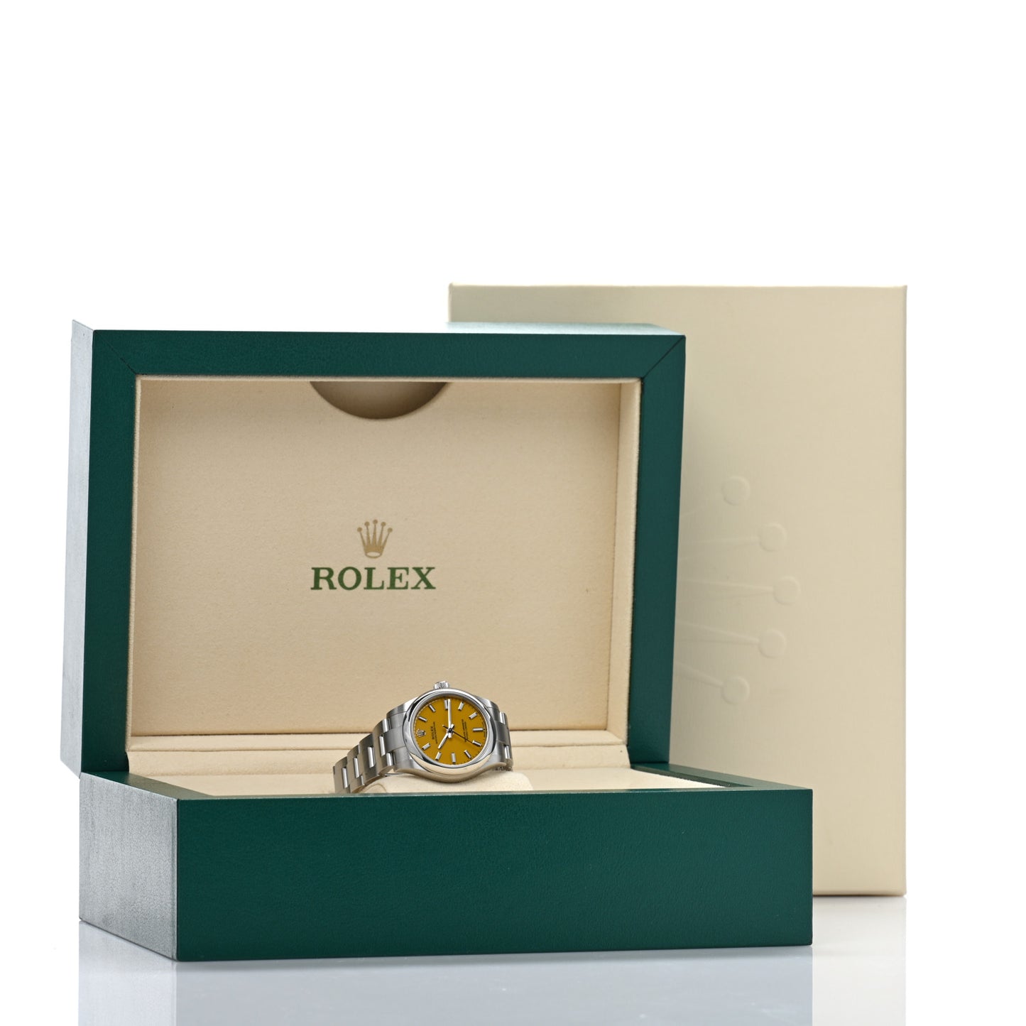 Stainless Steel 31mm Oyster Perpetual Watch Yellow 277200