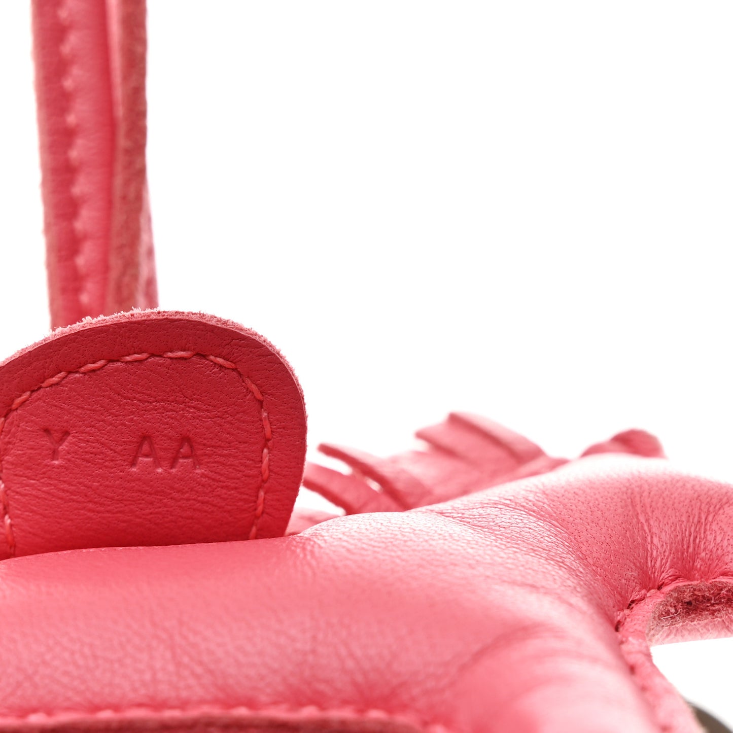 Milo Lambskin Grigri Rodeo Horse Bag Charm PM Rose Azalea