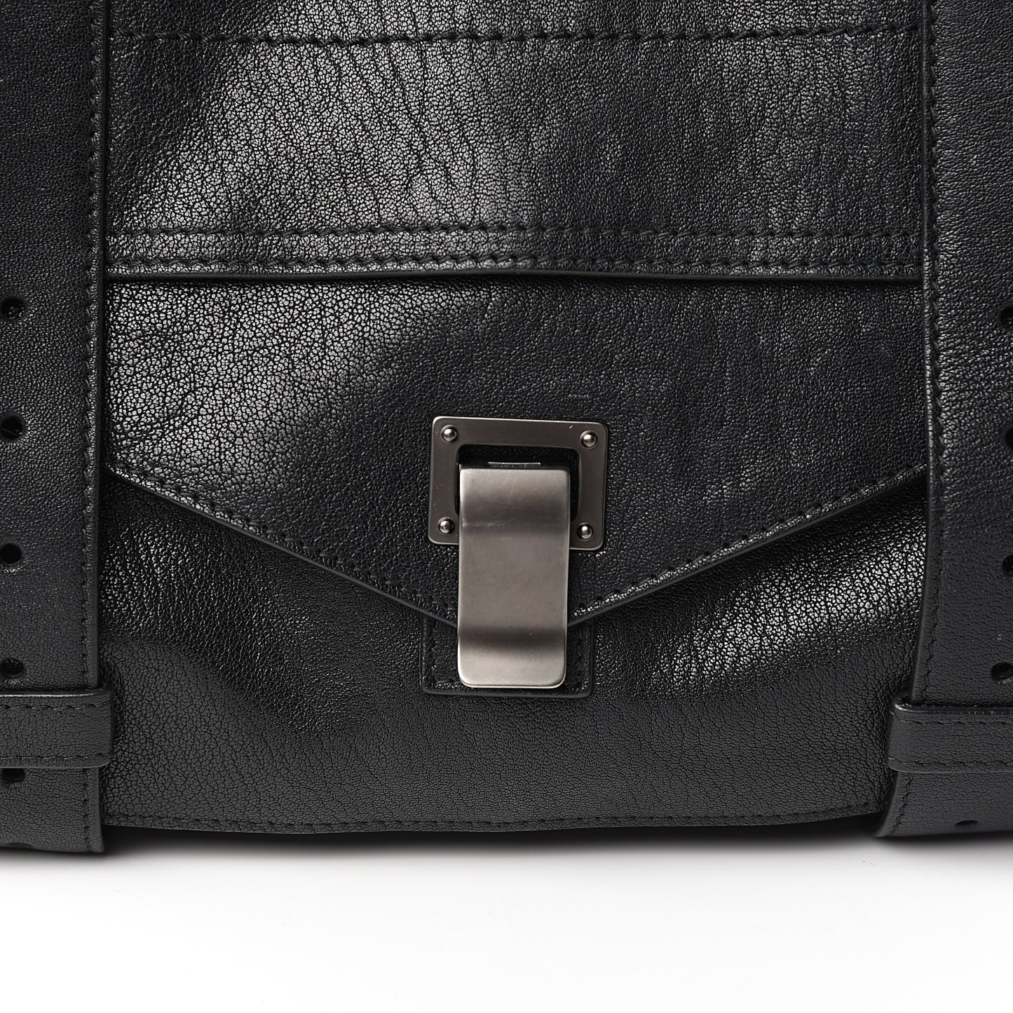 Lambskin Medium PS1 Satchel Black
