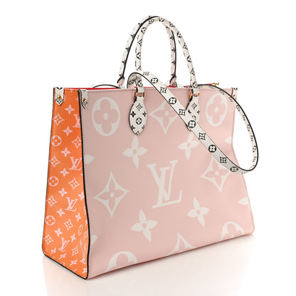 Louis Vuitton Monogram Giant Onthego GM Rouge Rose 2 of 8