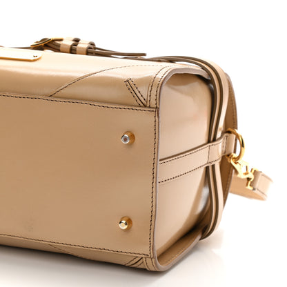 Burberry Polished Bridle Calfskin Medium Chester Bowling Bag Trench 6 of 7