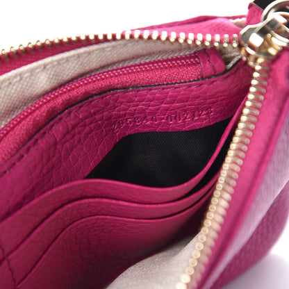 Gucci Pebbled Calfskin Soho Wristlet Bright Bougainvillea 7 of 11