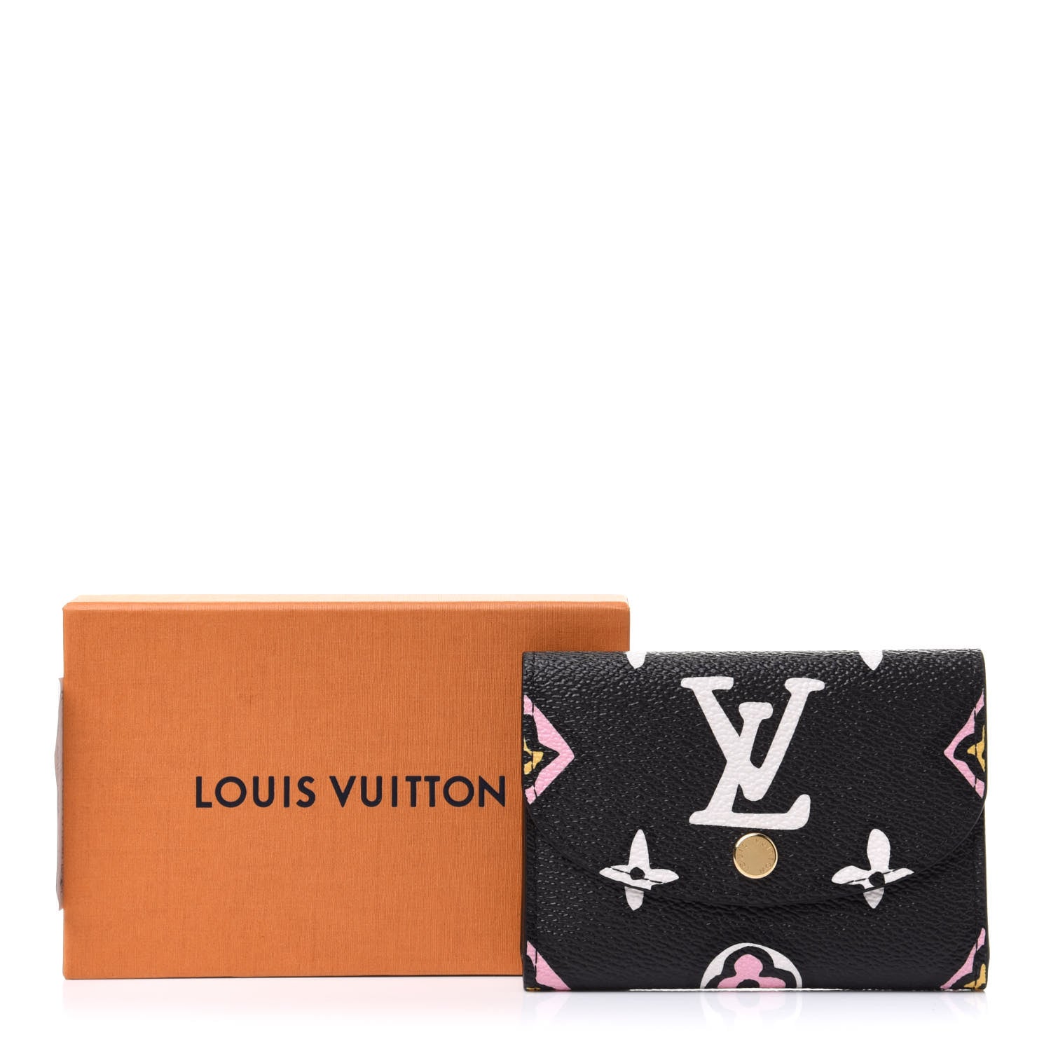 Louis Vuitton Monogram Giant Wild At Heart Rosalie Coin Purse Black 7 of 7