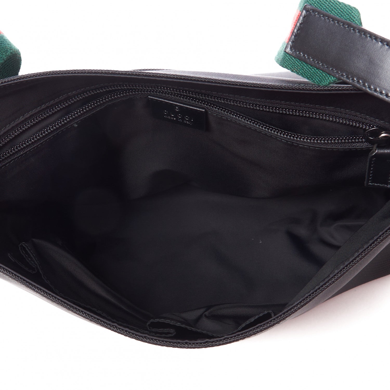 Gucci Techno Canvas Web Large Flap Messenger Bag Black 6 of 8