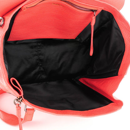 3.1 Phillip Lim 3.1 Textured Calfskin Large Pashli Satchel Coral 5 of 7