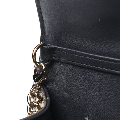 Christian Dior Metallic Patent Micro-Cannage Diorama Wallet on Chain Pouch Gold 9 of 20