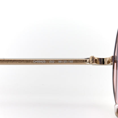 Chloe Metal Clip On Round CH4002S Sunglasses Gold 7 of 11
