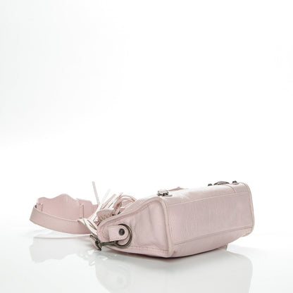 Balenciaga Agneau Classic Hardware Mini City Rose Poudre Rose Petunia 4 of 7