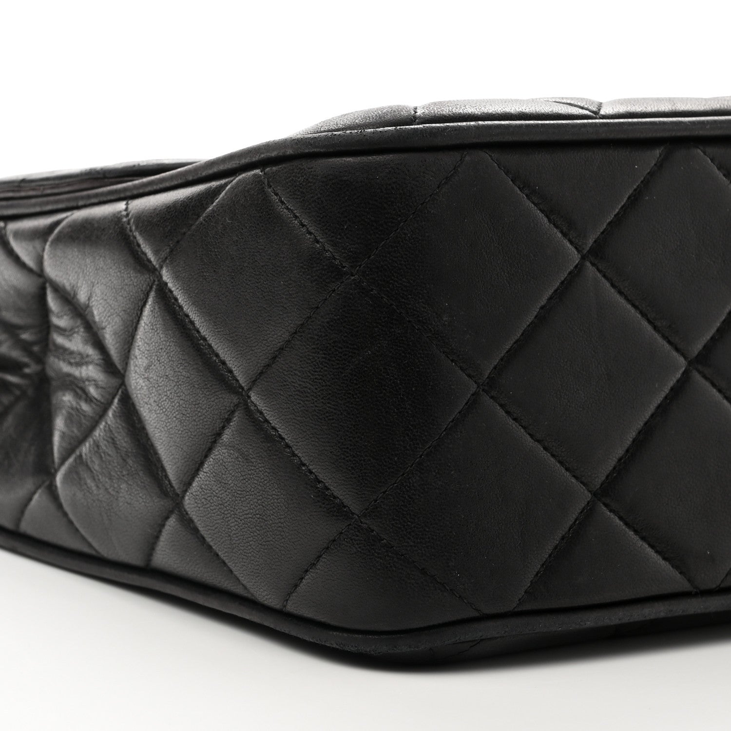 Chanel Lambskin Quilted Mini Square Flap Bag Black 8 of 10