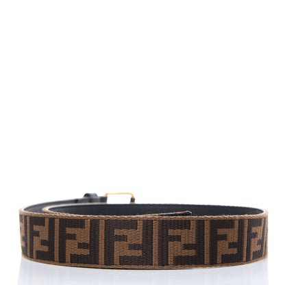 Fendi Ribbon Vitello Century FF 1974 Belt 95 38 Fango Moro 3 of 7