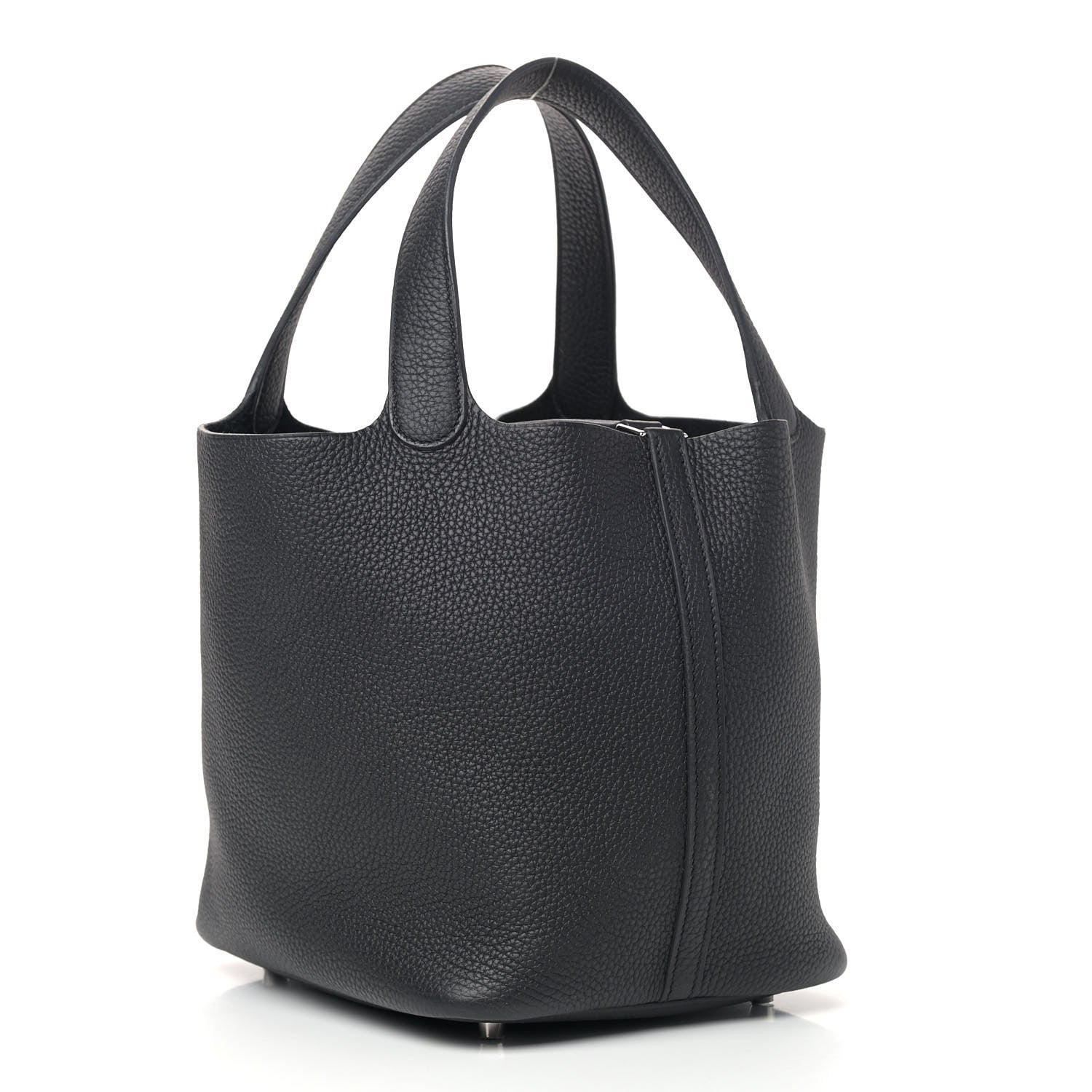 Hermes Taurillon Clemence Picotin Lock 22 MM Black 2 of 5