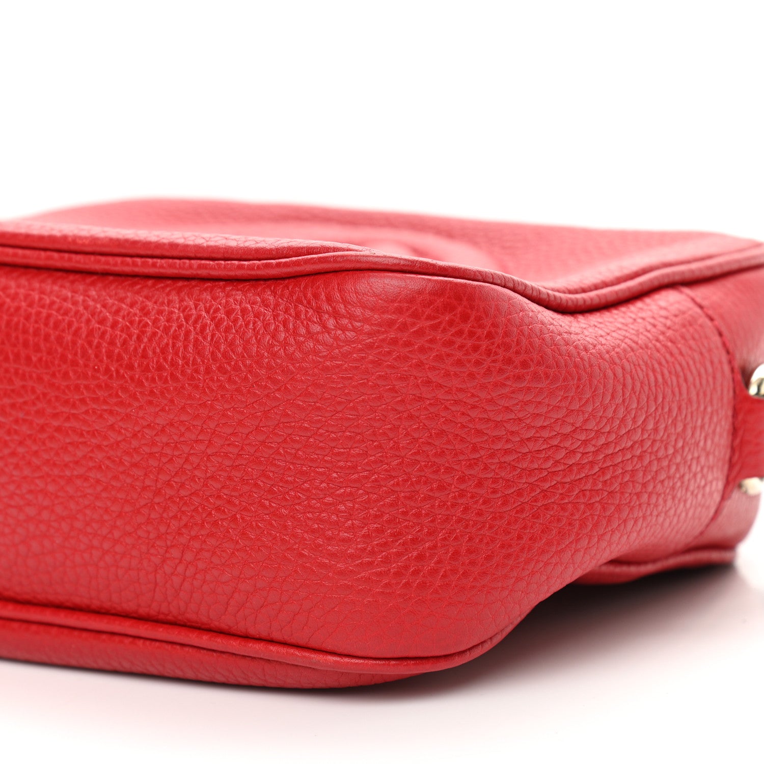 Gucci Pebbled Calfskin Small Soho Disco Bag Vibrant Red 10 of 12