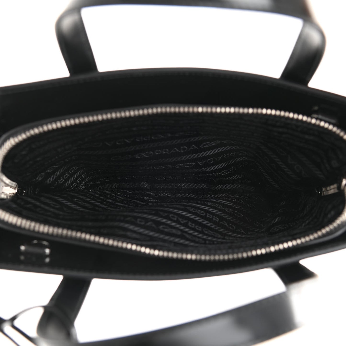 Spazzolato Mini Re-Edition 1995 Double Handle Handbag Black