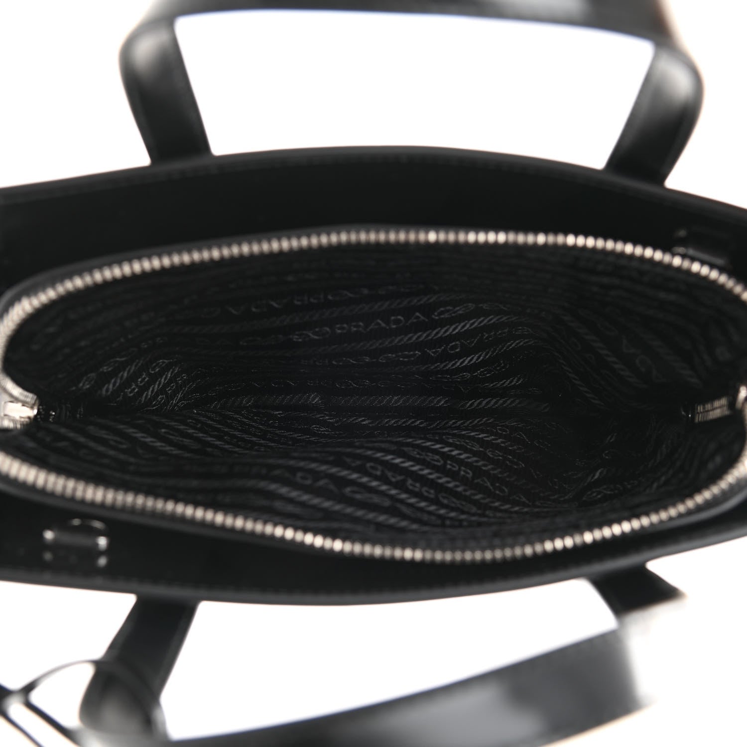Prada Spazzolato Mini Re-Edition 1995 Double Handle Handbag Black 5 of 8
