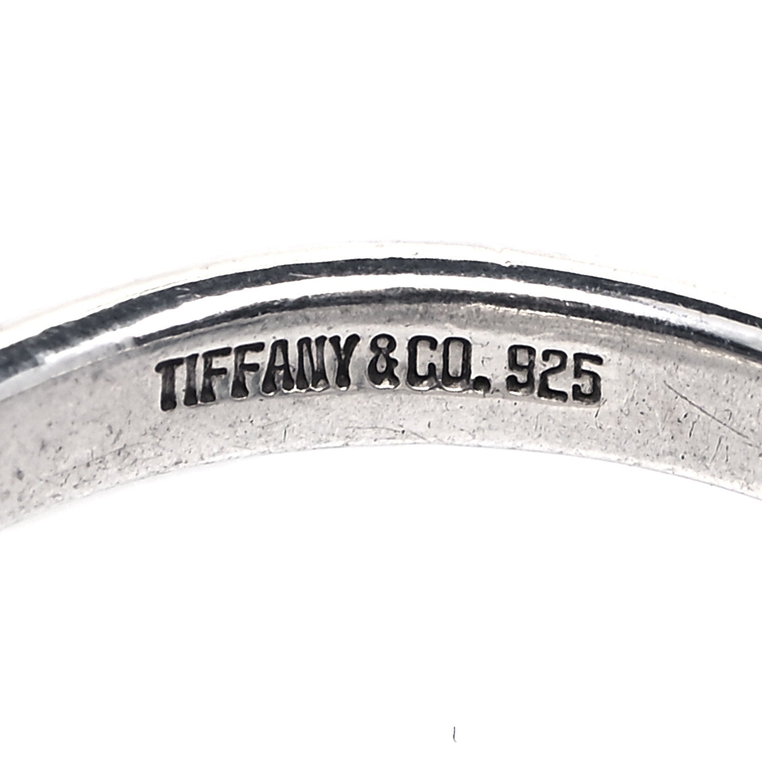 Tiffany Sterling Silver Interlocking Ring 52 6 4 of 4
