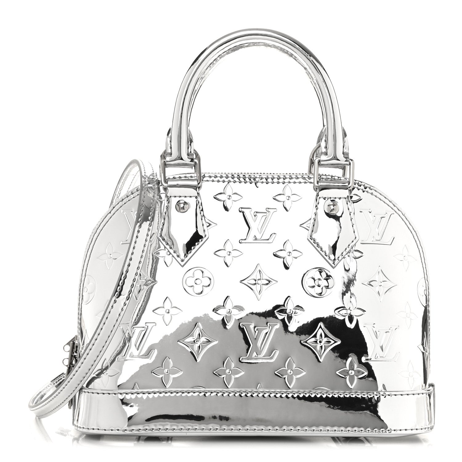 Louis Vuitton Monogram Miroir Alma BB Silver 1 of 9