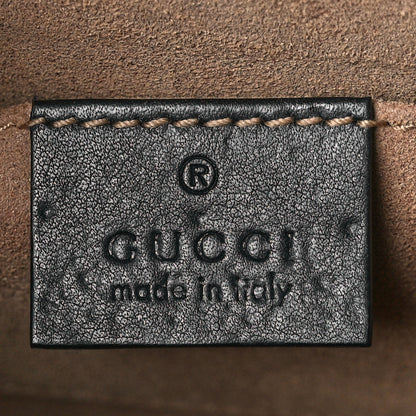 Gucci GG Supreme Monogram Calfskin Small Padlock Shoulder Bag Beige Black Cuir 6 of 14
