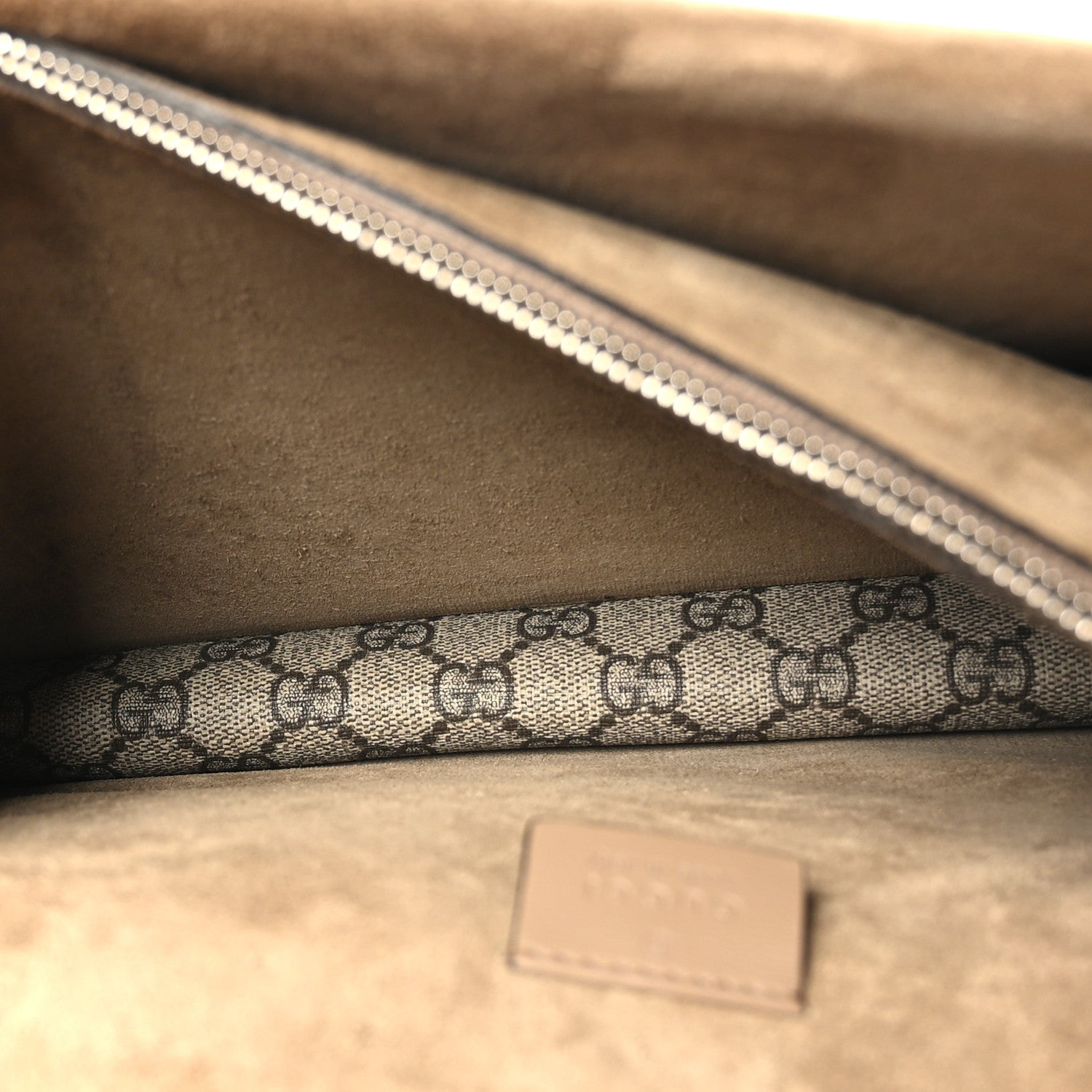 Gucci GG Supreme Monogram Medium Dionysus Shoulder Bag Taupe 6 of 10