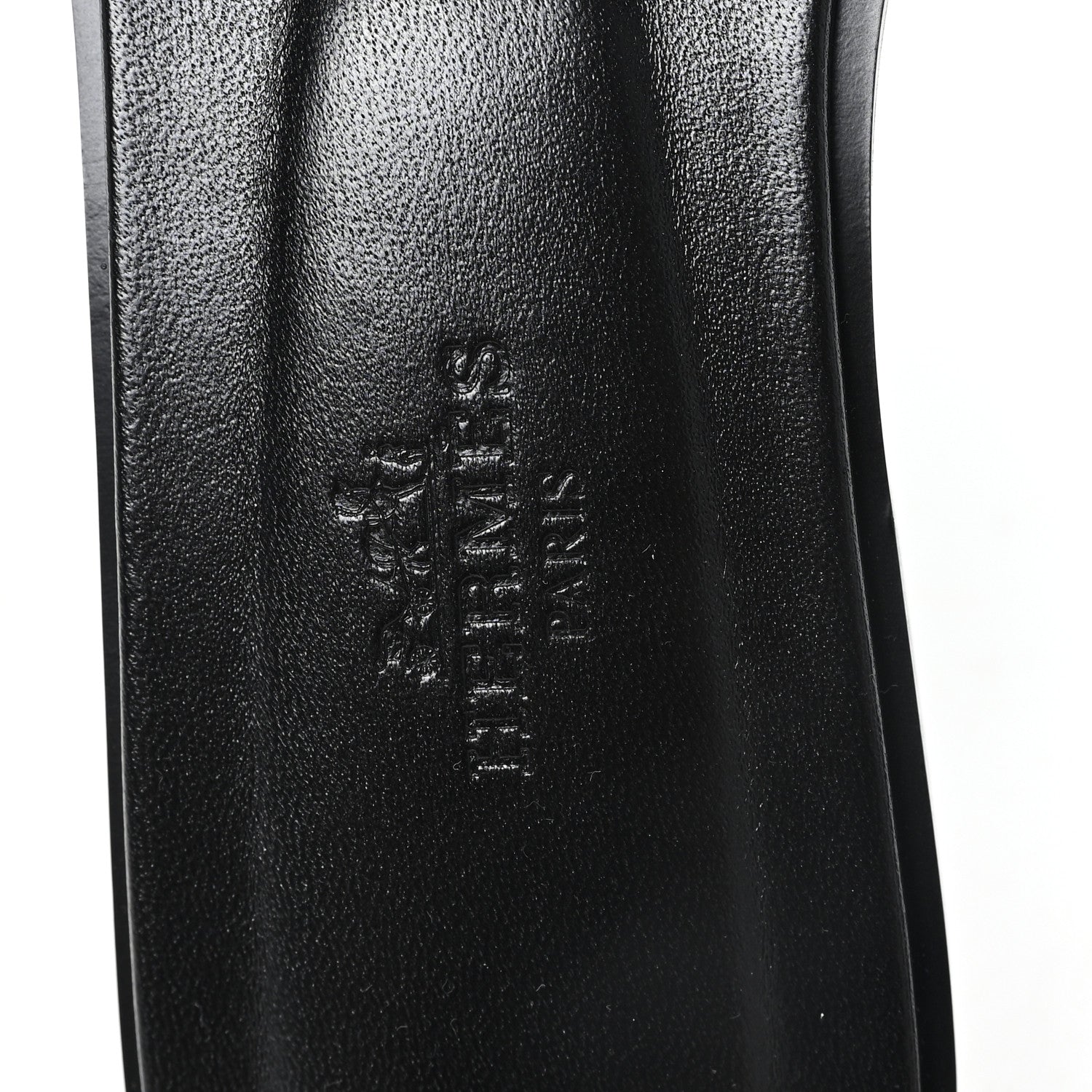 Hermes Calfskin Astrologie Bandana Oran Sandals 35.5 Black White 8 of 10
