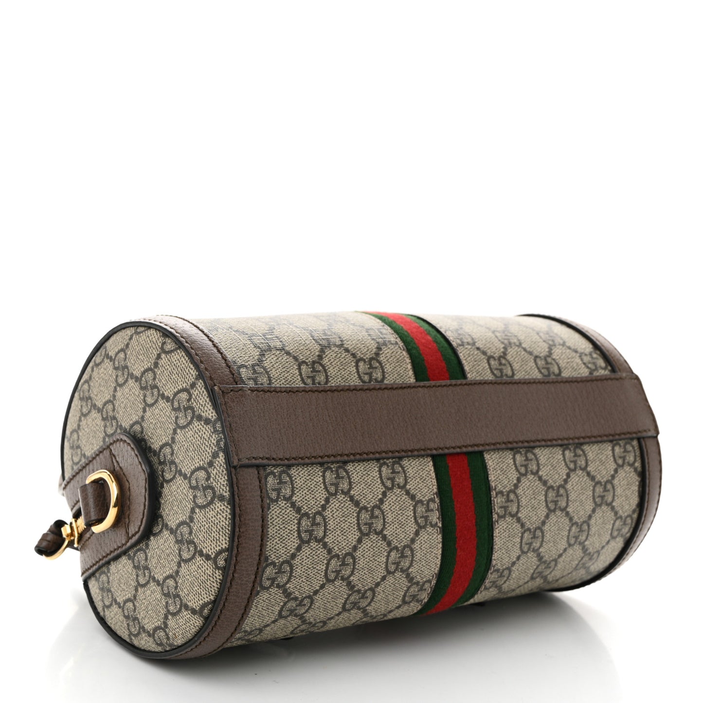 GG Supreme Monogram Web Small Ophidia Boston Bag Beige New Acero