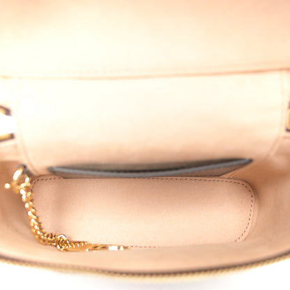 Gucci GG Supreme Monogram Textured Calfskin Web Mini Ophidia Top Handle Bag Beige Ebony New Acero 5 of 10