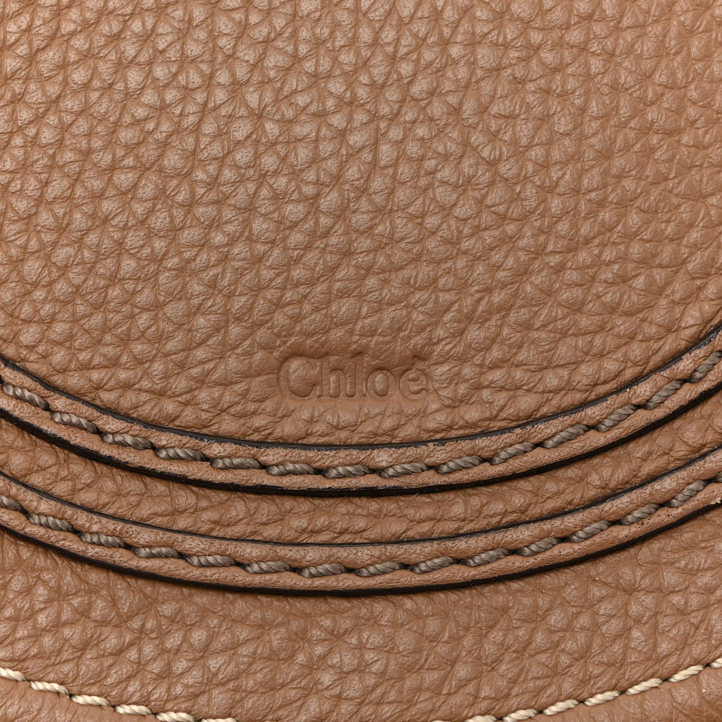 Calfskin Mini Marcie Round Crossbody Bag Nut