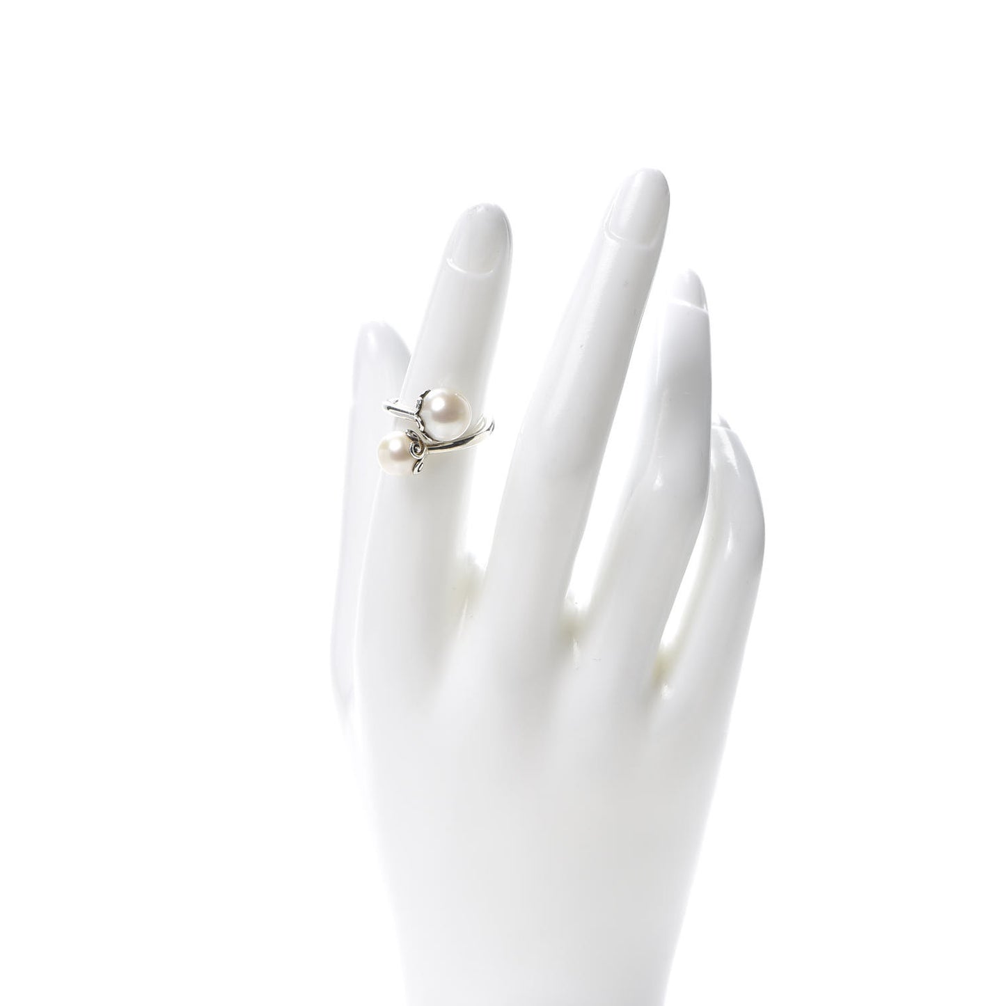 Sterling Silver Freshwater Pearl Paloma's Venezia Goldoni Heart Ring 49 5