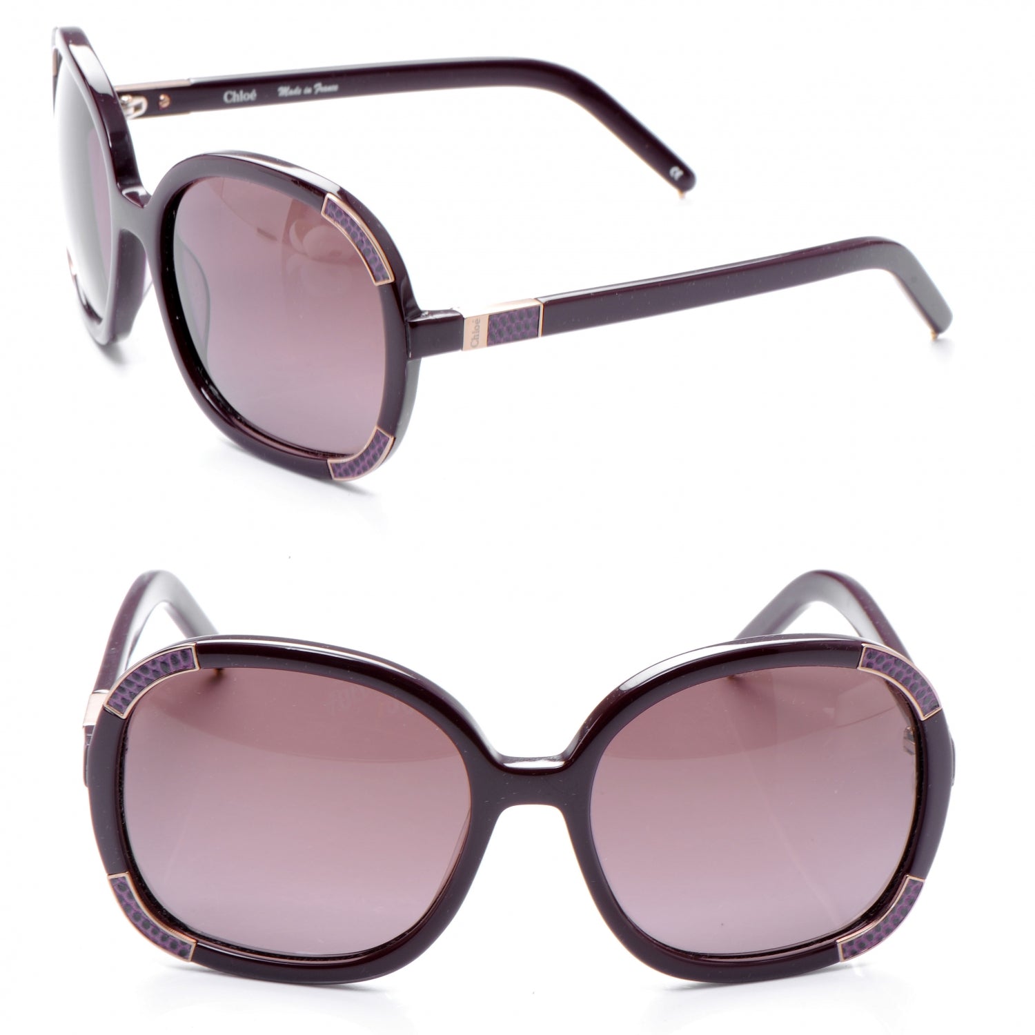 Chloe Oversized Sunglasses CL 2189 Purple 1 of 5