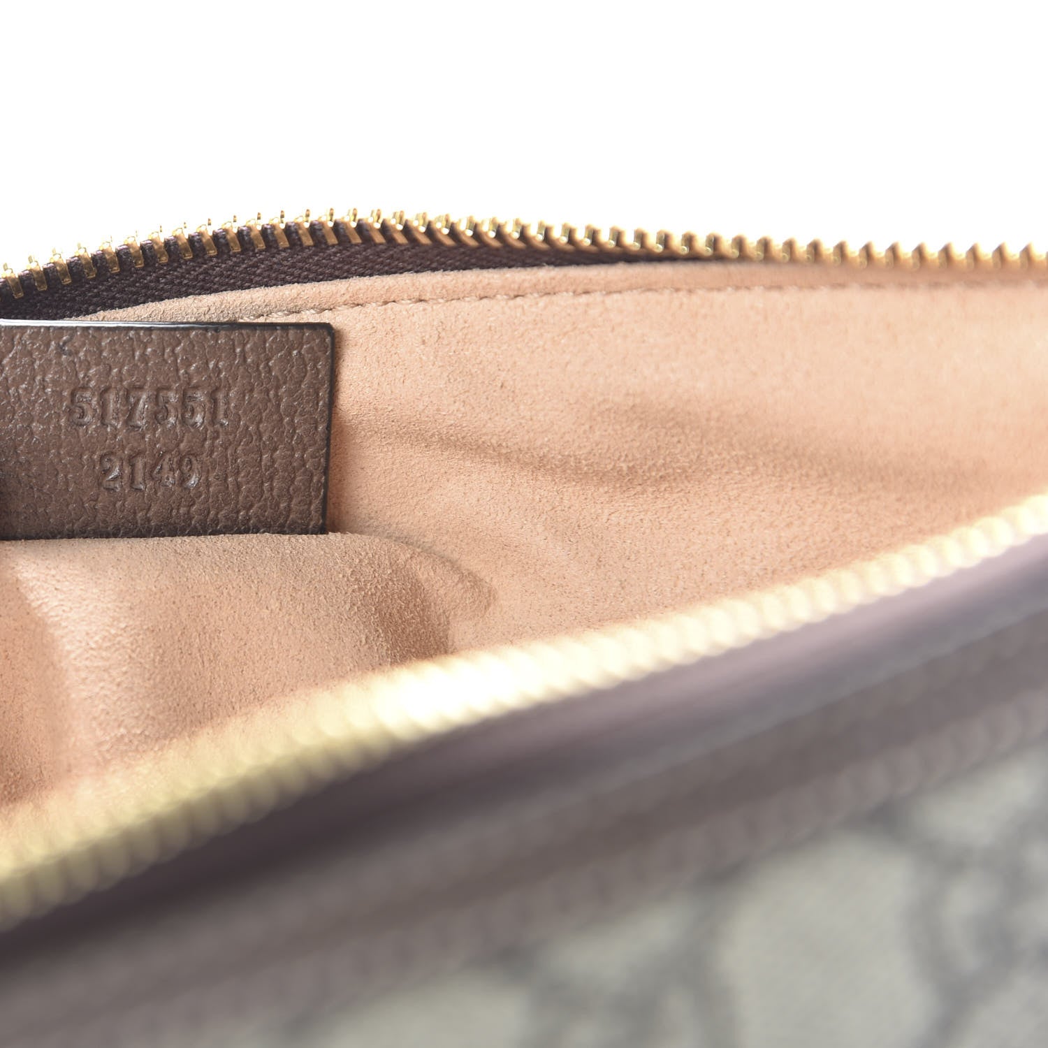 Gucci GG Supreme Monogram Large Ophidia Pouch Clutch Brown 9 of 11