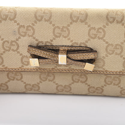 Gucci Monogram Princy Continental Wallet Gold 11 of 11