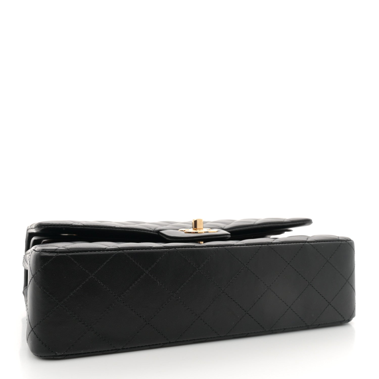 Chanel Lambskin Quilted Medium Double Flap Black 4 of 11