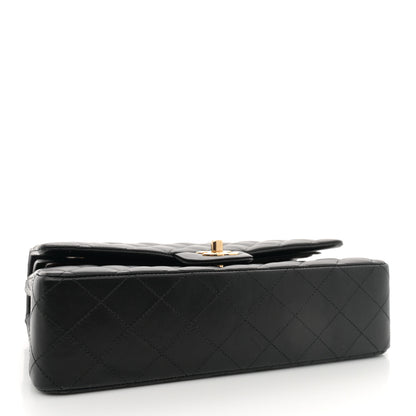 Chanel Lambskin Quilted Medium Double Flap Black 4 of 11